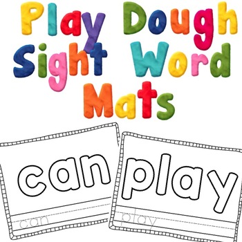 sight word play dough mats