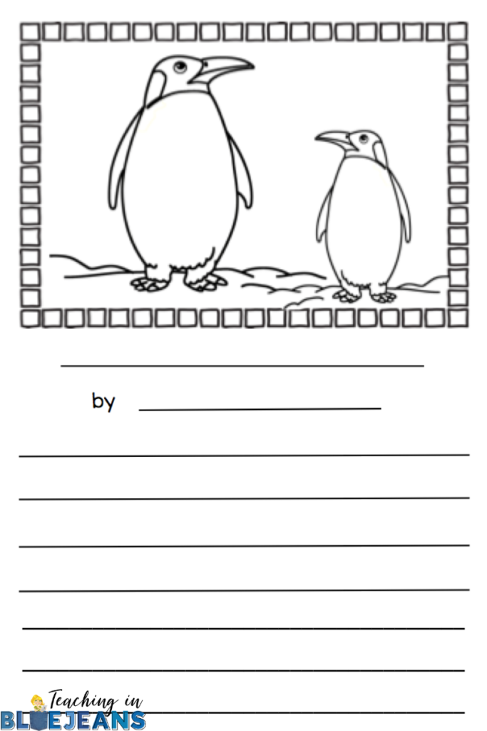 Penguin picture writing prompt can be used to practice a variety of writing skills