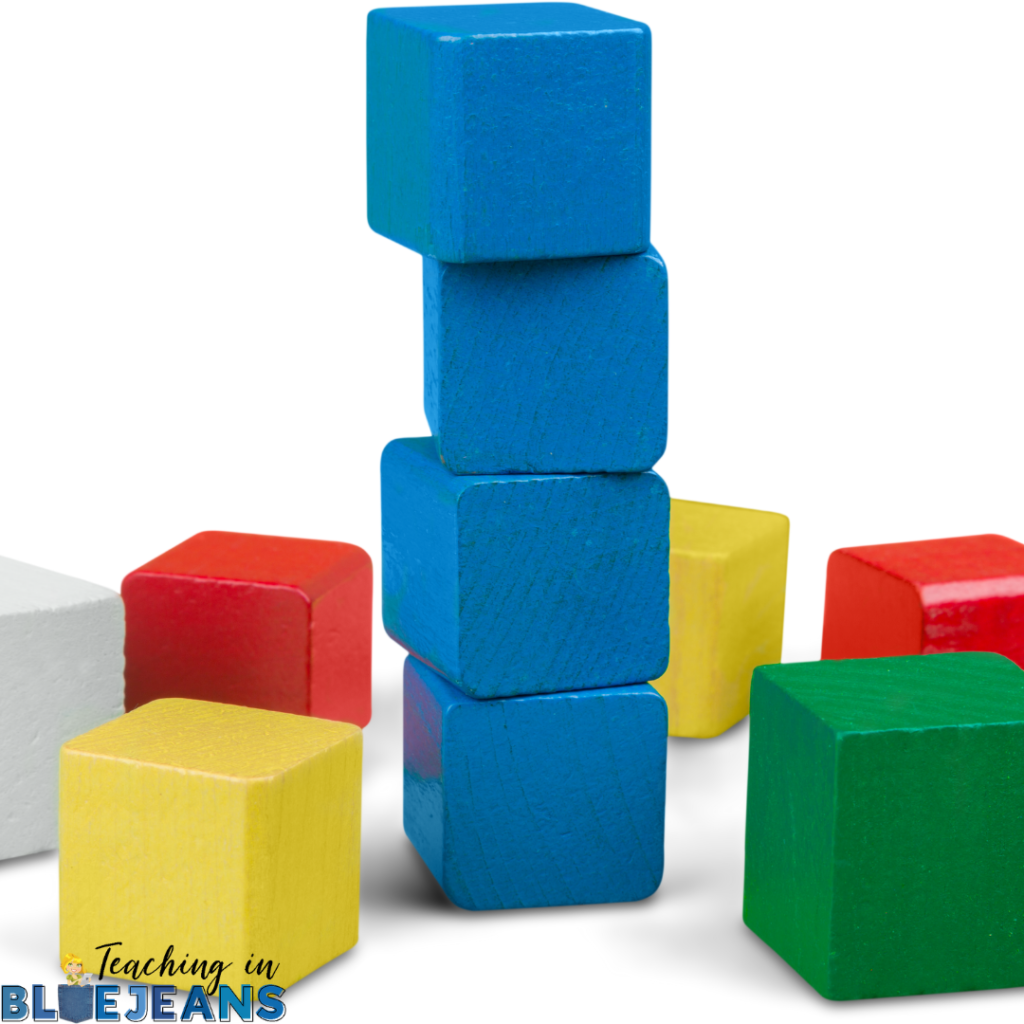blocks are a great way to build math facts and provide a great visual representation that really helps students see and understand the concepts